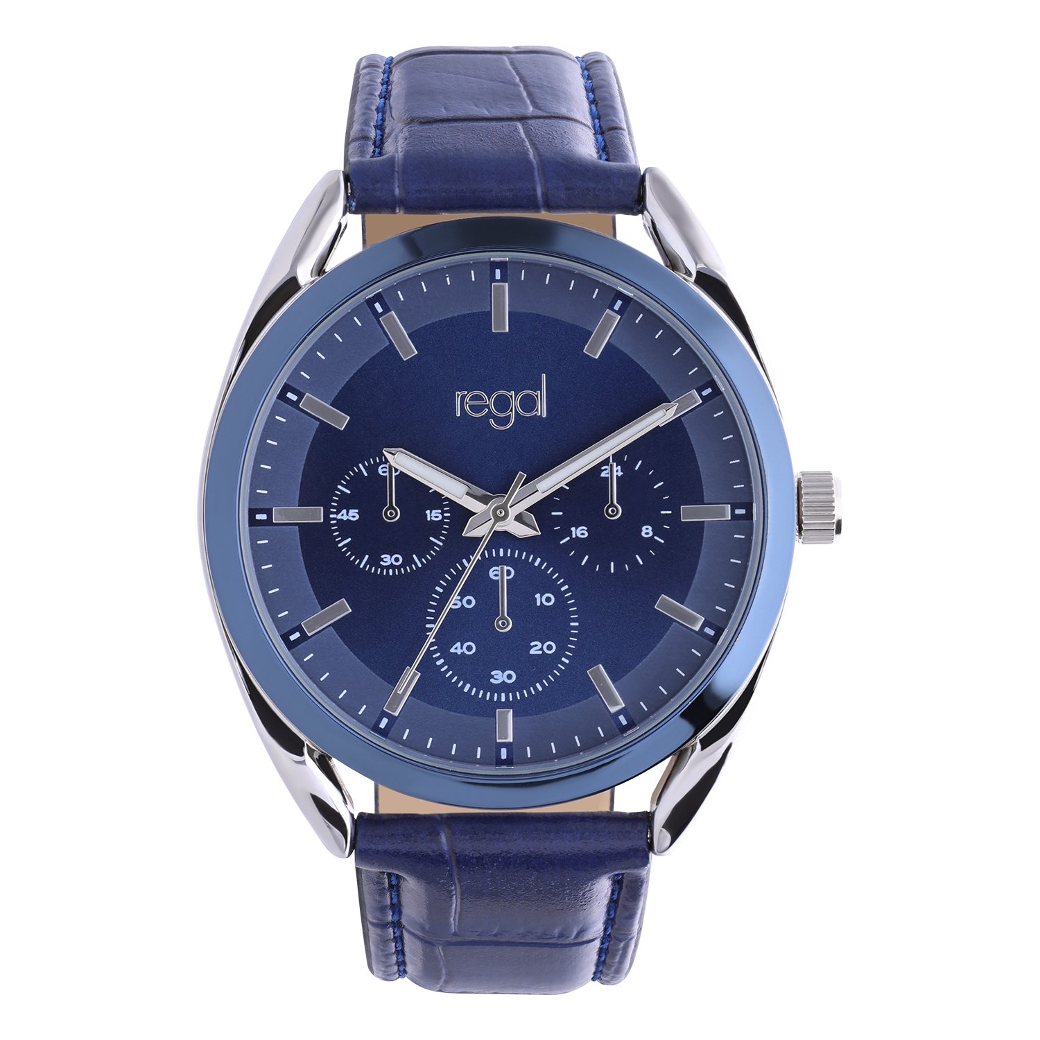 Regal heren horloge met blauwe band