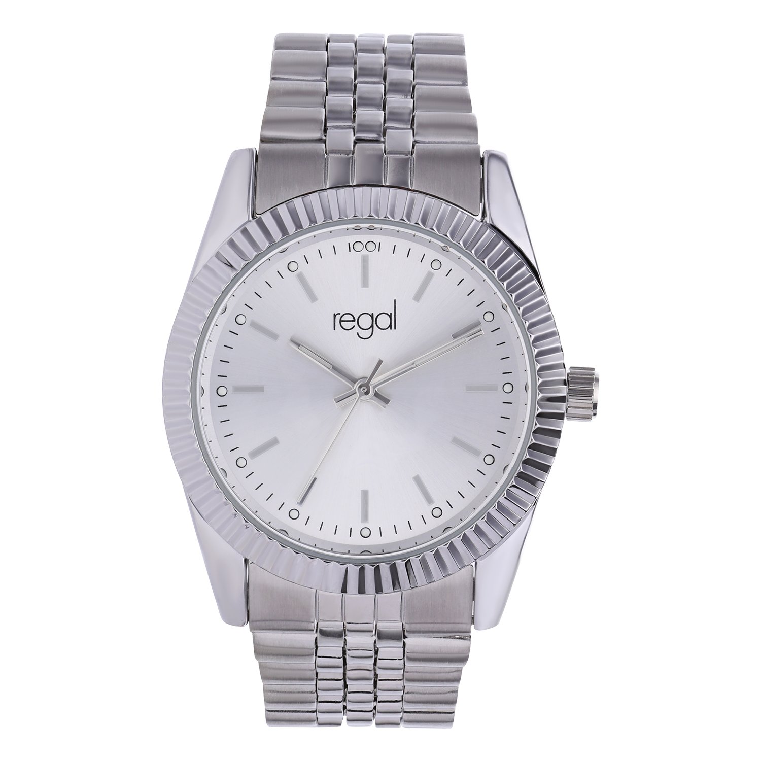 Regal dames horloge zilver met bewerking