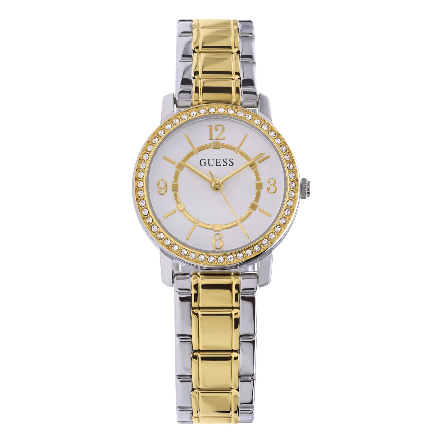 Guess stalen dameshorloge bicolor MELODY GW0468L4