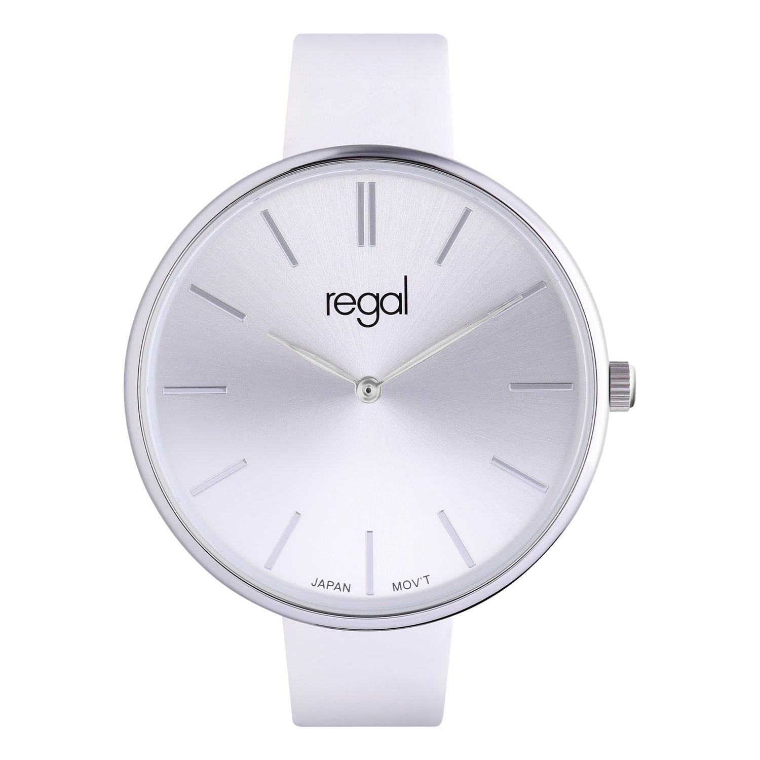 Regal dames horloge met witte band