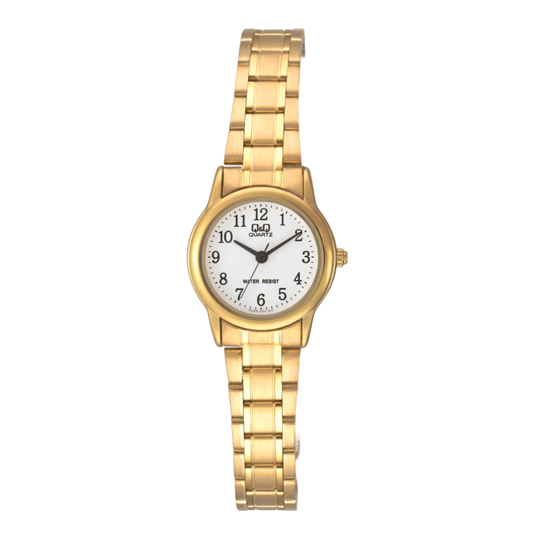 Q & Q Dames Horloge Goudkleurig Q589J004Y