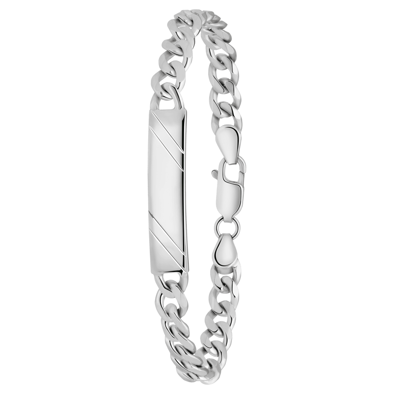 925 Silber Plattenarmband für Herren