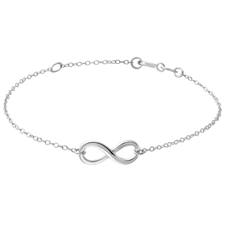 Zilveren armband infinity