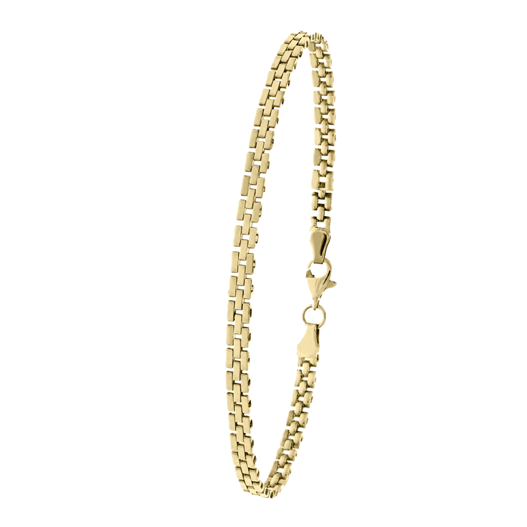 14 karaat geelgouden armband pantere