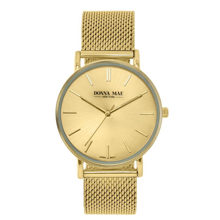 Donna Mae Dames Horloge Goudkleurig