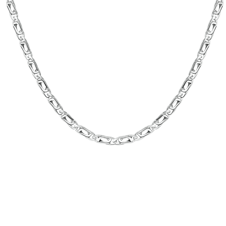 Gerecycled zilveren heren ketting schakel