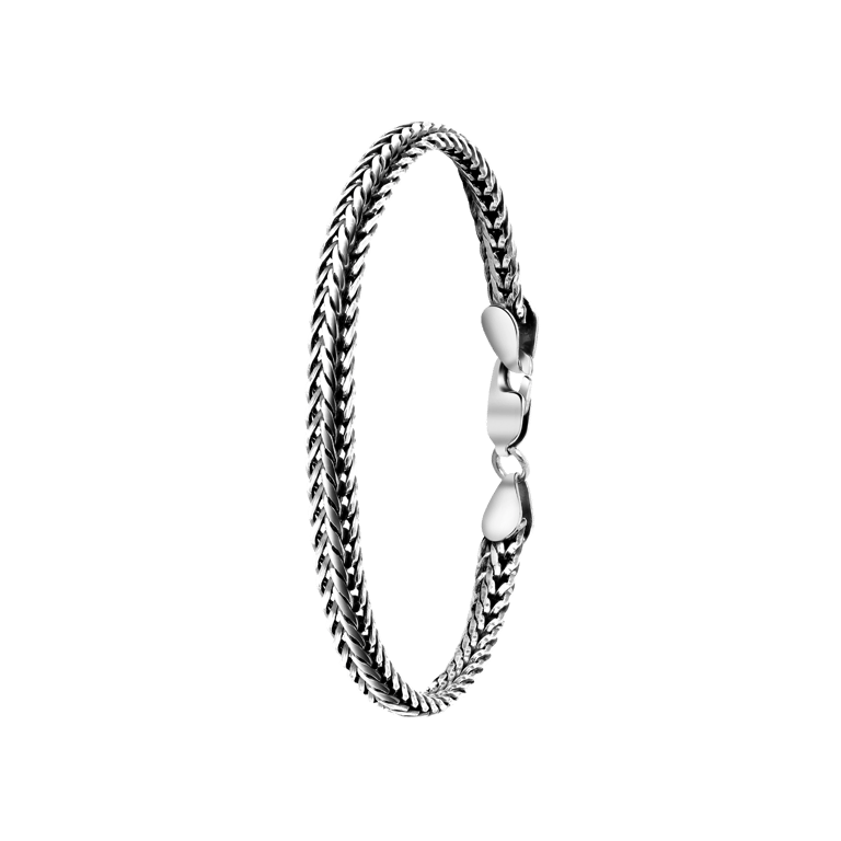 Zilveren armband franse gourmet Bali