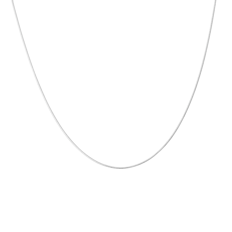 Gerecycled zilveren ketting schakel slang