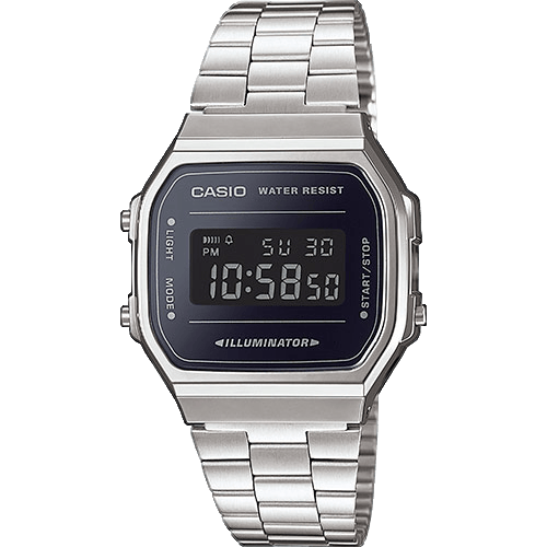 Casio Retro Digitaal Horloge Zilverkleurig A168WEM-1EF