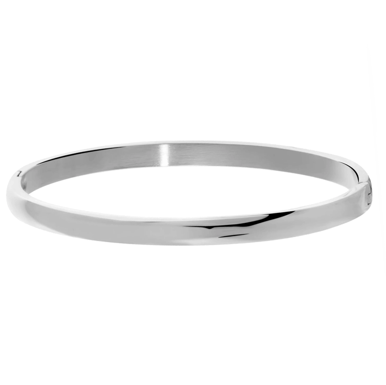 Bangle-Armreif aus Edelstahl, 5 mm