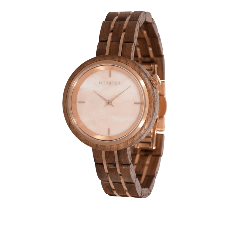 Hot&Tot Dames Horloge Phoenix, Rozenkwarts