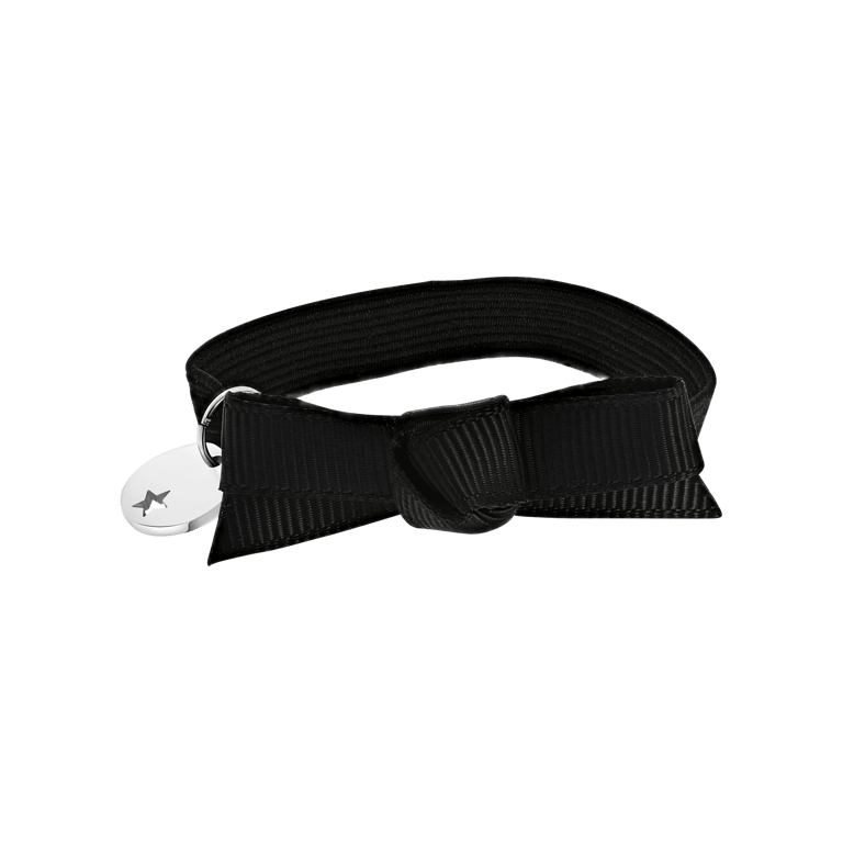 Elastisches Kinderarmband in Schwarz mit Sternanhänger