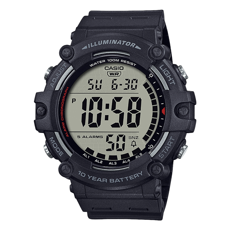 Casio Digitaal Heren Horloge zwart resin AE-1500WH-1AVEF