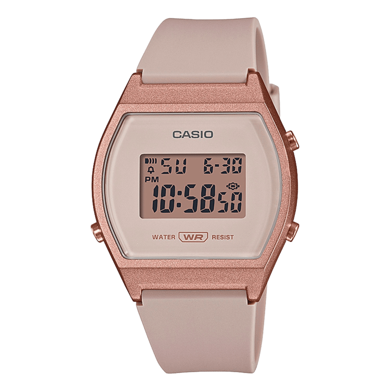 Casio Retro Digitaal Dames Horloge rose/roze LW-204-4AEF