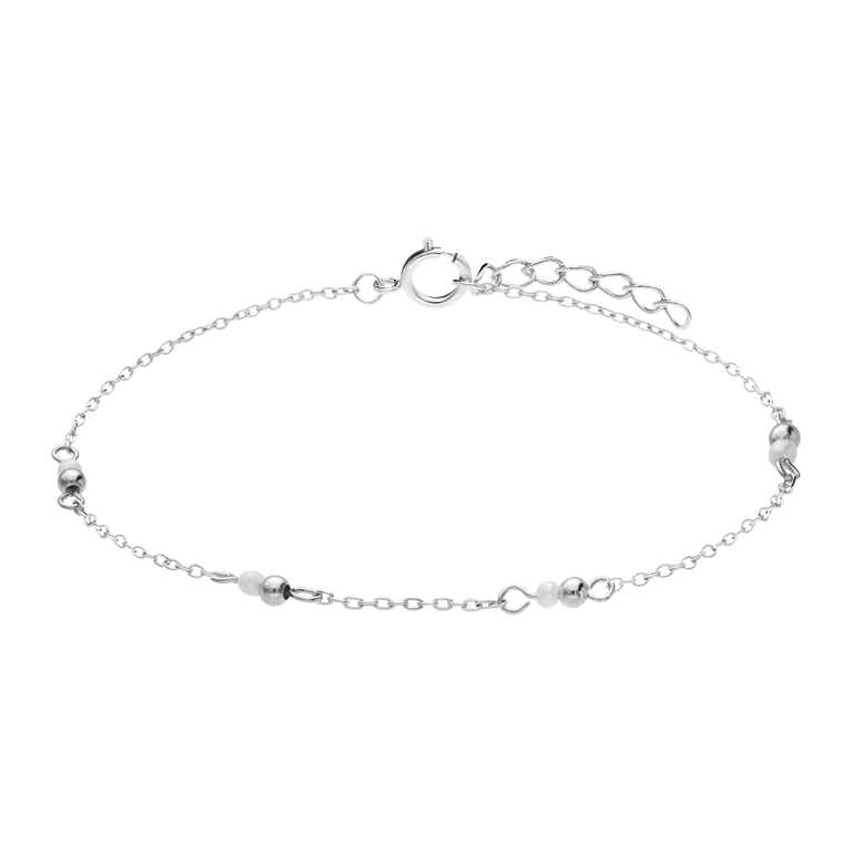 Armband, 925 Silber, Süßwasserperlen