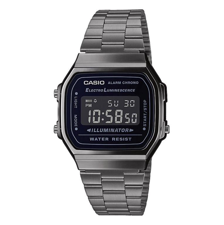 Casio Vintage Digitaal Horloge Zwart A168WEGG-1BEF