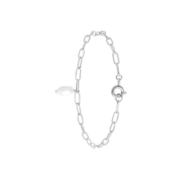 Armband, 925 Silber, mit Süßwasserperle