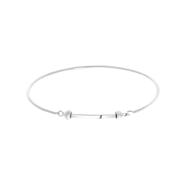 Gerecycleerd stalen armband bangle voor bedels