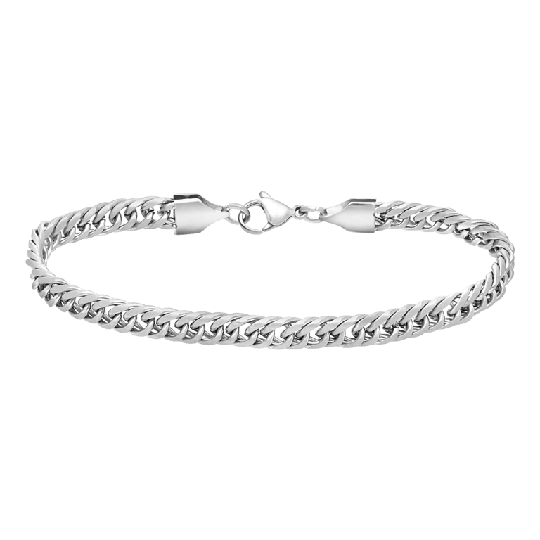 Gerecycleerd stalen herenarmband gourmet