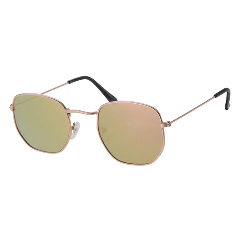 Sonnenbrille mit goldfarbenem Gestell