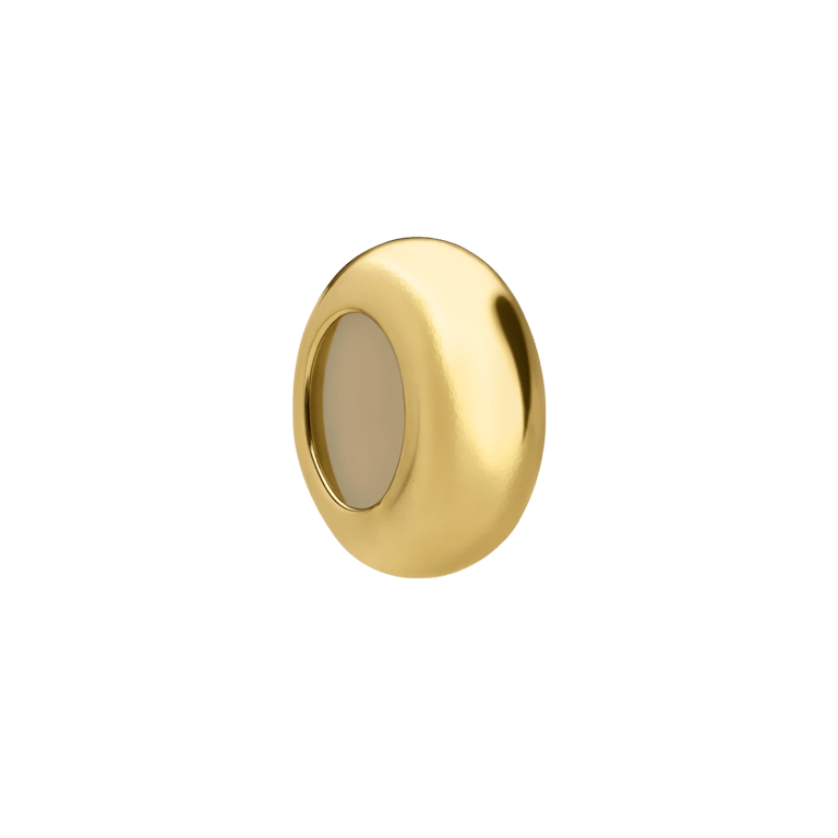 Stalen goldplated bedel stopper