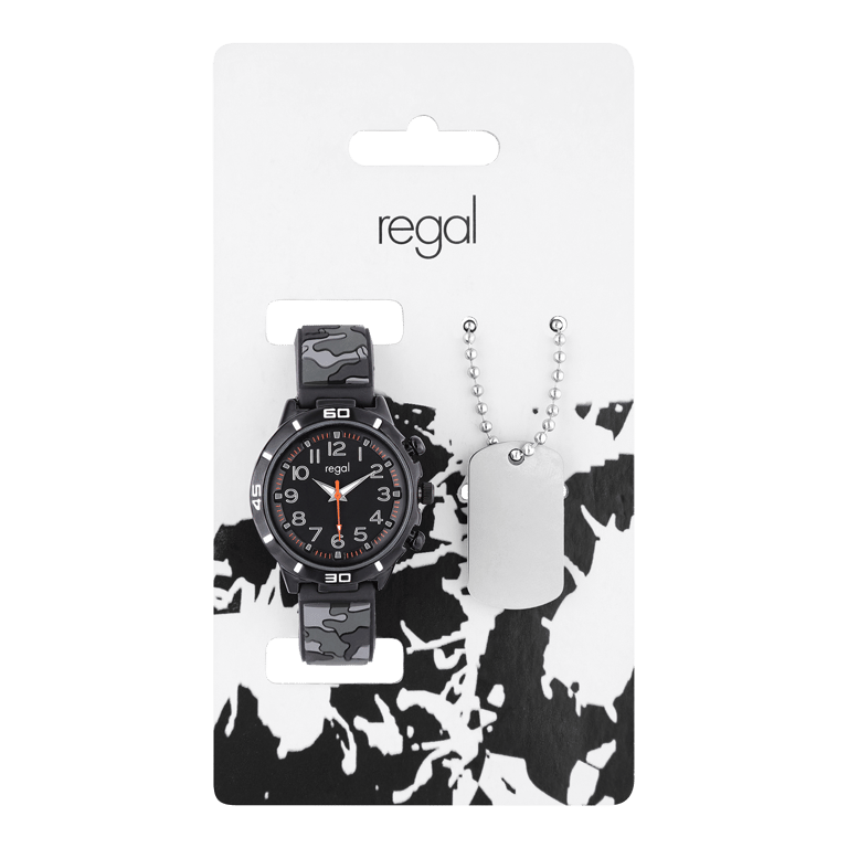 Regal Kinder Horloge Army Set Zwart Lucardi NL