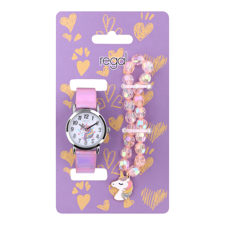 Regal Kinder Horloge Unicorn Set