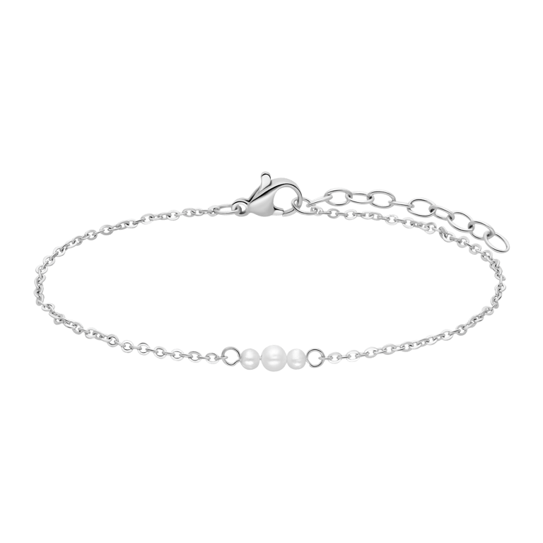 Armband aus Edelstahl mit Perlen