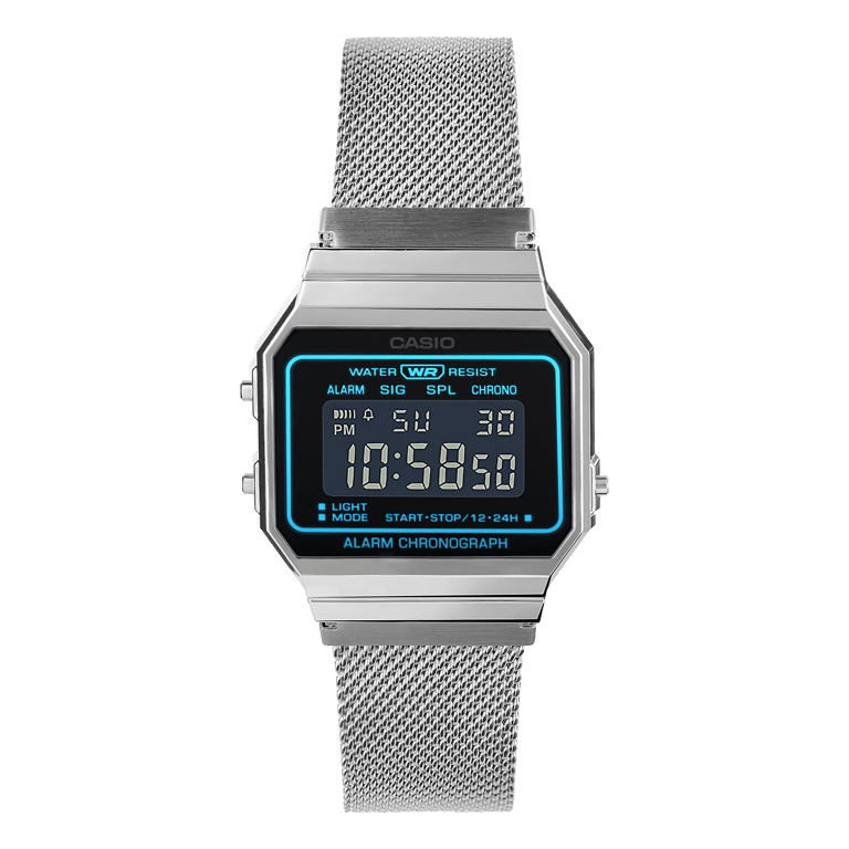 Casio Digitaal Horloge Zilverkleurig A700WEMS-1BEF