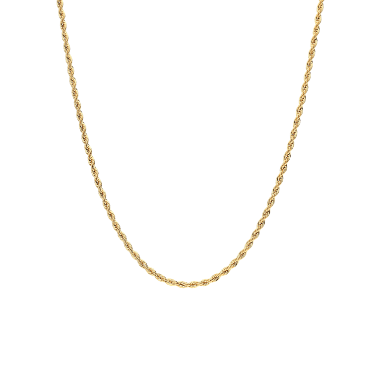 Stalen goldplated ketting koord 2,5mm