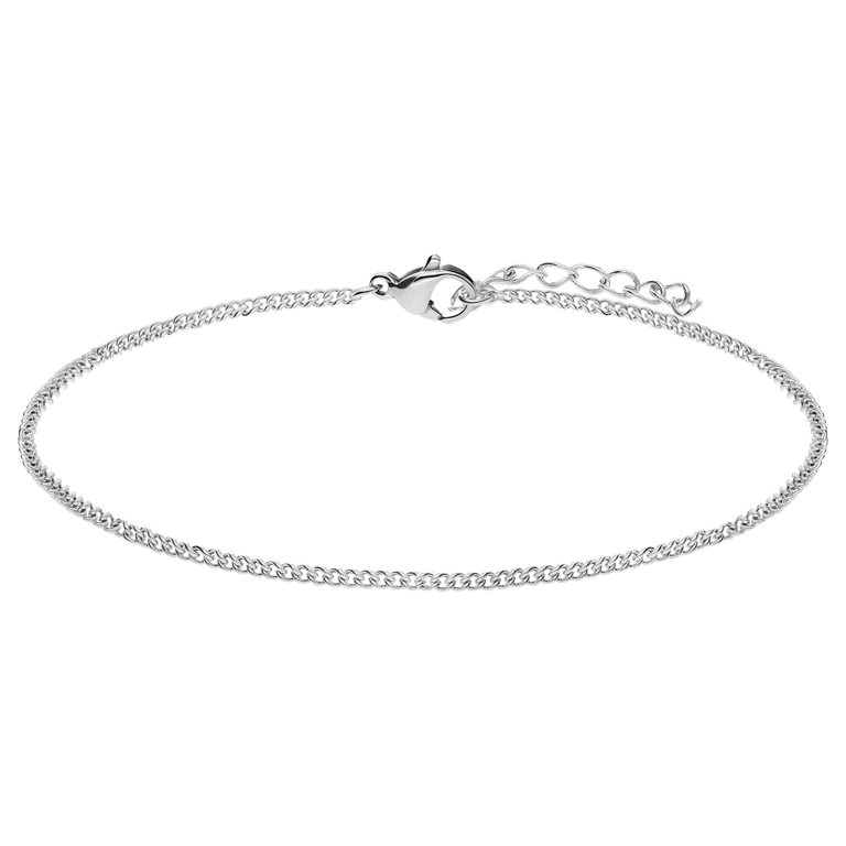 Stalen armband gourmet 2mm