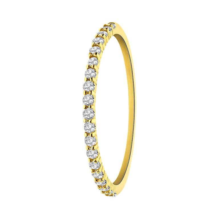 Ring, 585 Gelbgold, mit Zirkonia