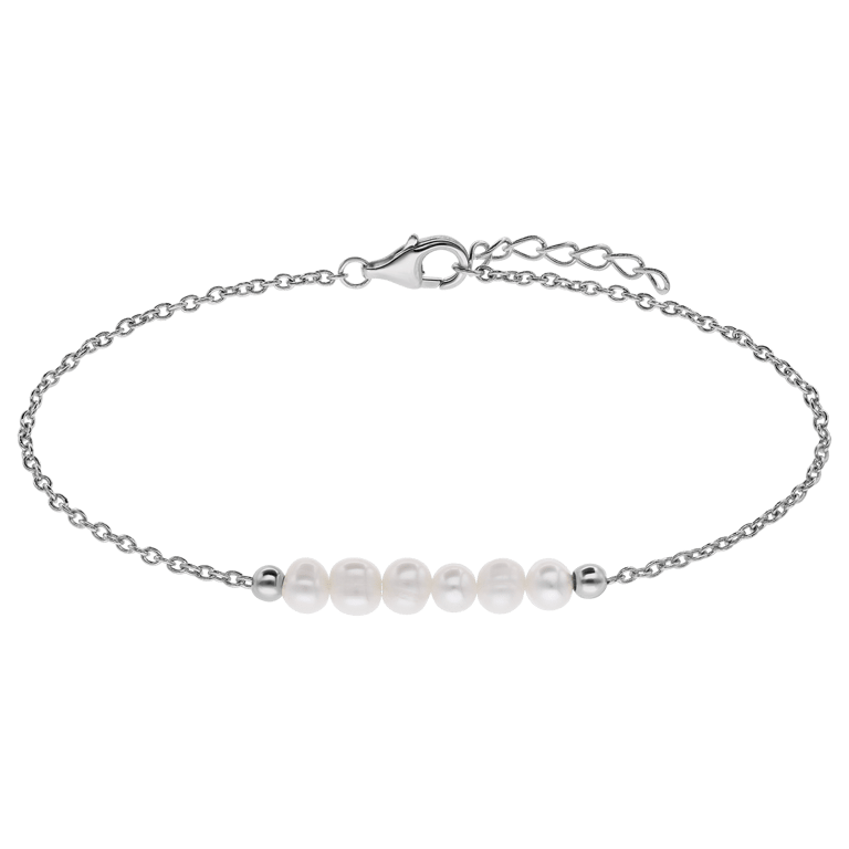 Armband, 925 Silber, Süßwasserperle