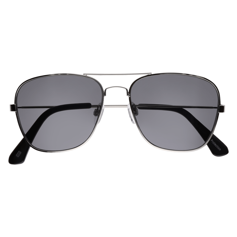 Pilotensonnenbrille mit silberfarbenem Rahmen