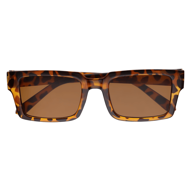 Sonnenbrille mit Rahmen mit Pantherprint, rechteckig