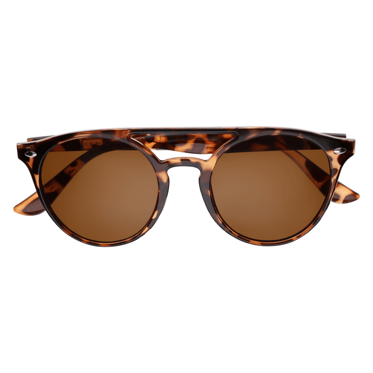 Sonnenbrille mit Rahmen mit Pantherprint, rund