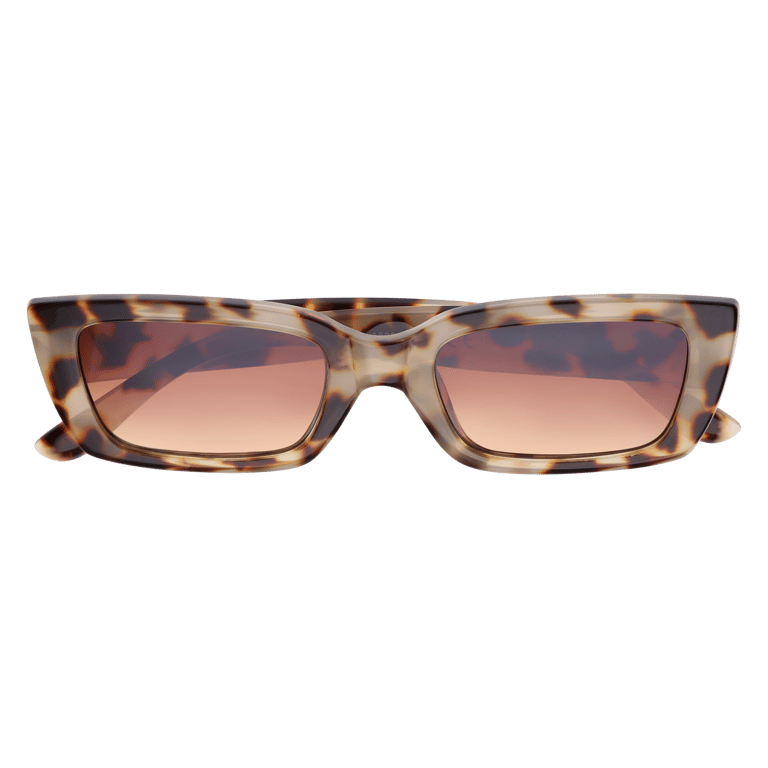 Sonnenbrille mit Rahmen mit Pantherprint, rechteckig