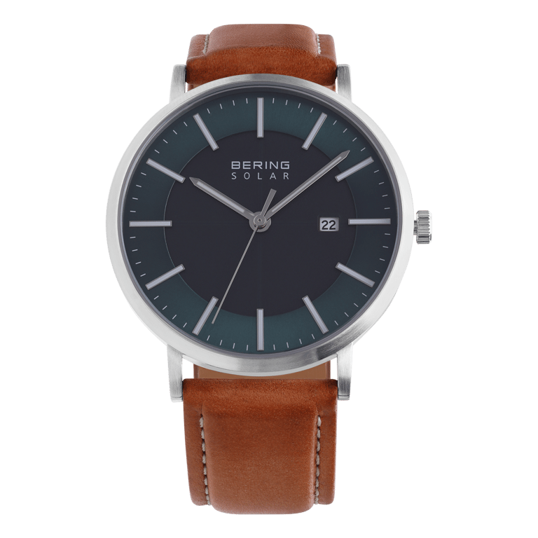 Horloge met leren band Leren horloge Lucardi Juwelier