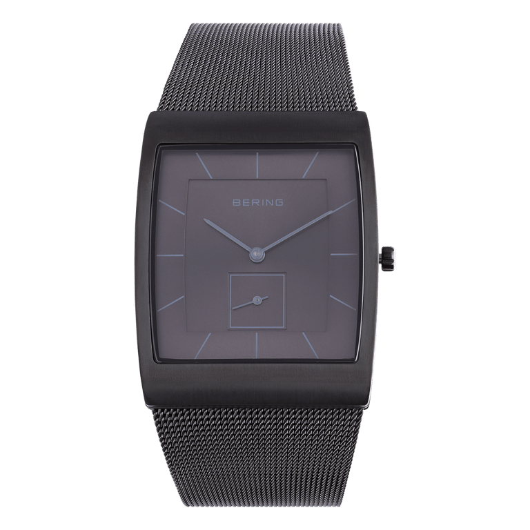 Bering horloge met mesh band grijs 16033-377