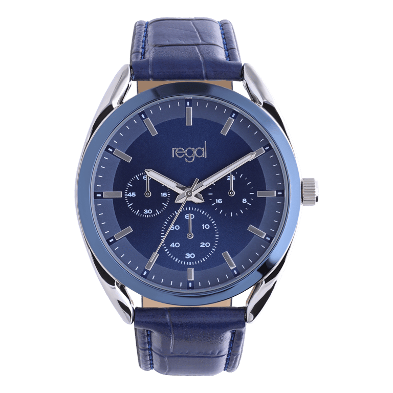 Regal heren horloge met blauwe band